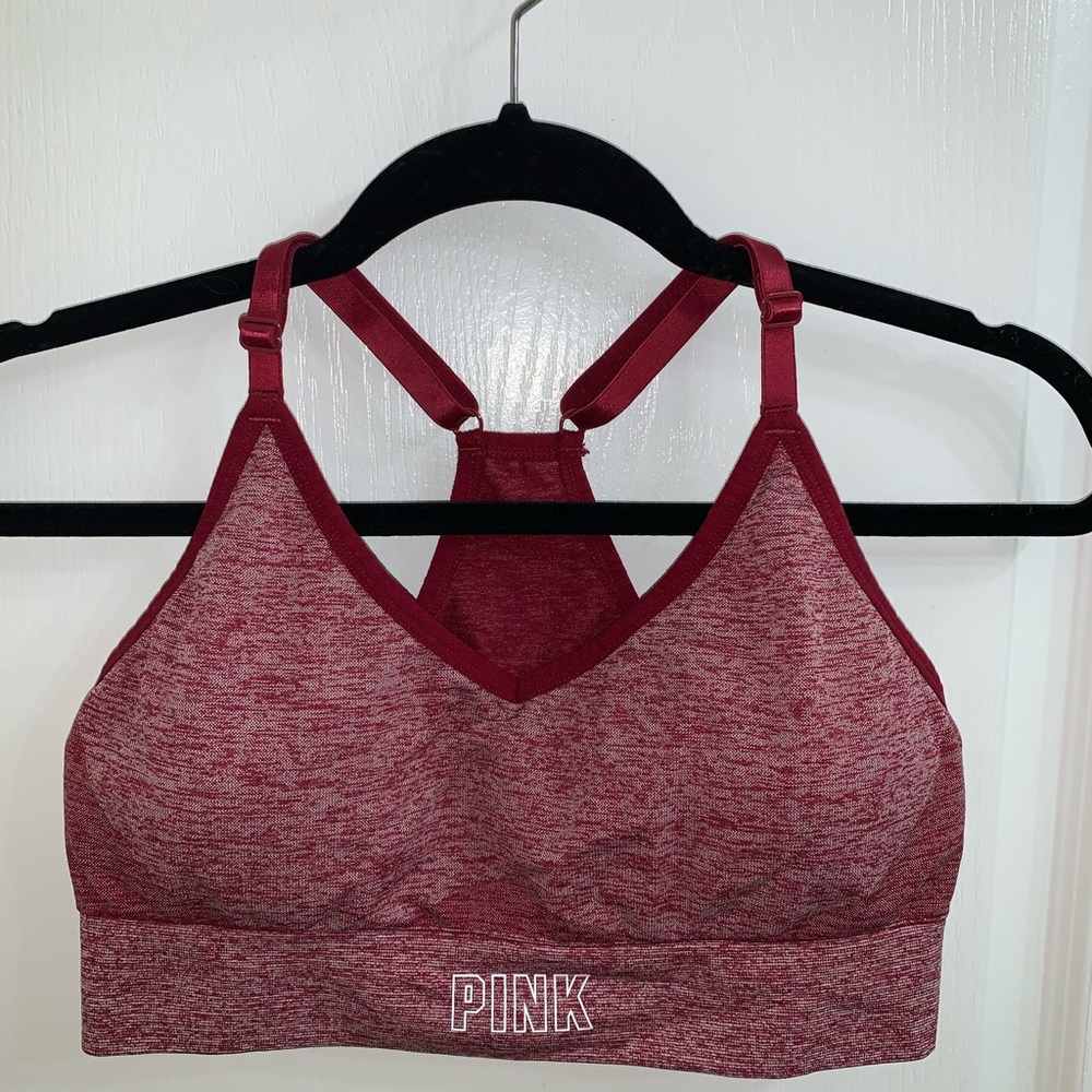 PINK large seamless light lined sports bra